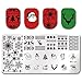 Born Pretty Nail Art Stamping Template Christmas Snowflake Santa Claus Christmas Tree Stocking Image Plate Xmas Snowflake BP-L032