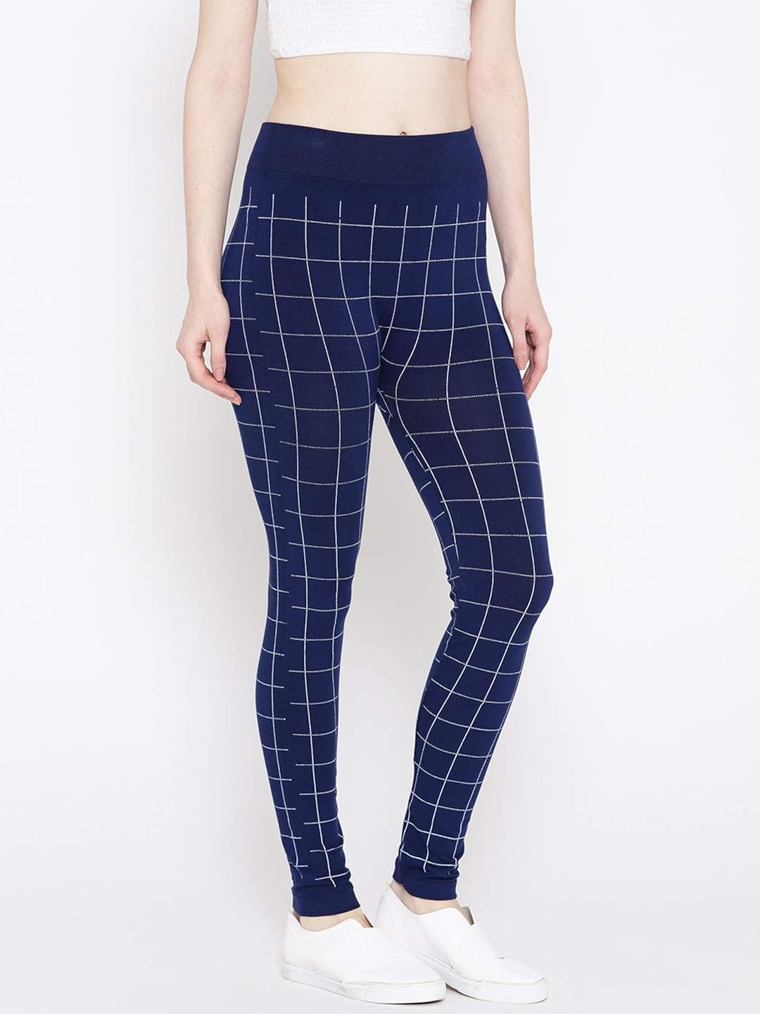 womens checkered trousers