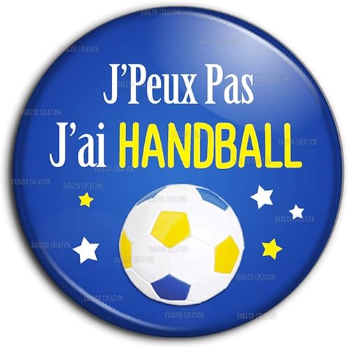 Badge 25mm J Peux Pas J Ai Handball Humour Sport Excuse Idee Cadeau Pins Bouton Epinglette Amazon Fr Bijoux