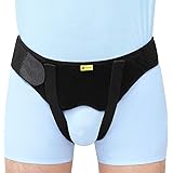 Hernia Belt for Men Hernia Support Truss for Single/Double Inguinal or Sports Hernia, Adjustable Waist Strap with 2 Removable
