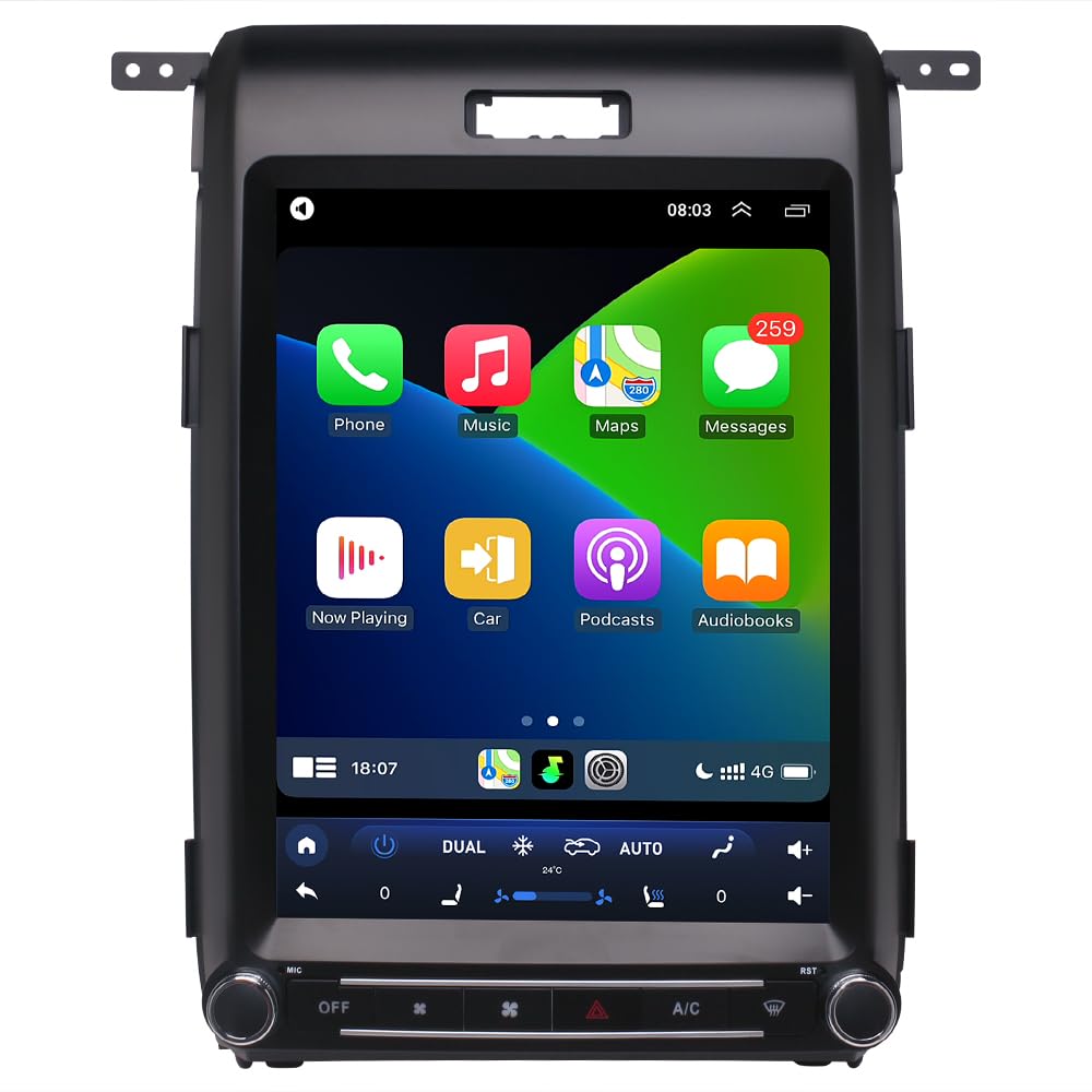 Photo 1 of SEICANE Radio Stereo for 2013 2014 Ford F150, Android System 12.1 inch Touch Screen, Carplay Android Auto GPS Navigation, 8 Core 4G RAM+64G ROM