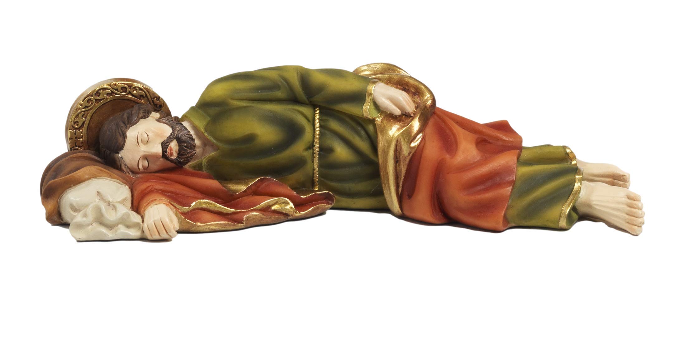 Paben Sleeping Saint Joseph Statue Religious Item 5" Resin by Paben