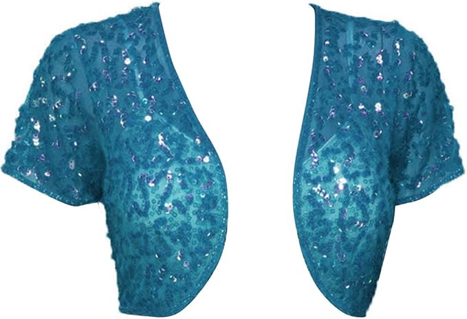 sequin short sleeve jacket