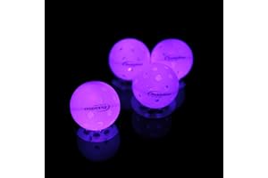 PICKLESTAR LET'S PLAY TONIGHT PickleStar LED Light Up Pickleball Balls, Glow in The Dark Pickleball Balls, Offcial Size OutdoorPickleBalls with Light 4 Pack LED Light Up Pickle Balls, Unique Gift for Pickleball Lovers