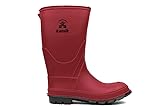 Kamik Kids Stomp Waterproof Rain Boots,RED,1