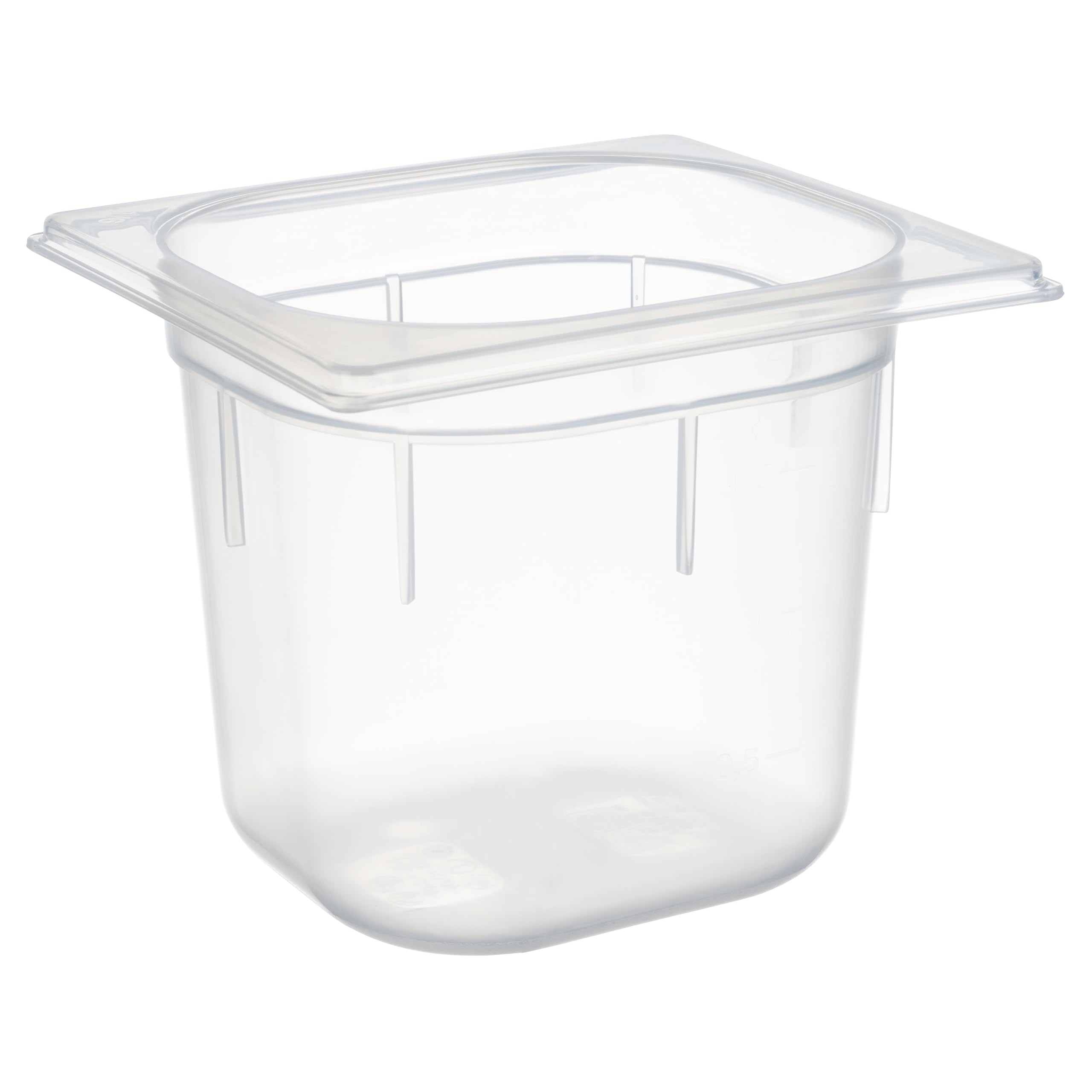 GN container GN 1/6 17,6 x 16,2 cm, H: 15 cm Polypropylene, 2,2 ltr.