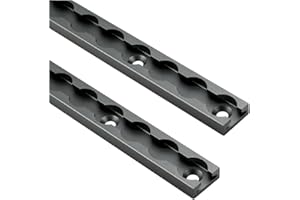 VanEssential 12" Venture Track T-6 Aluminium L-Track Gray Anodized (Rectangle Profile) - 2 Pack