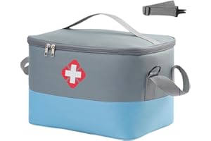 Medical Supplies Organizer Bag, Empty First Aid kit Bag Travel Medicine Bag for Home, Camping, Traveling, Car