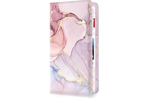 Pisypox Car Registration and Insurance Holder，Colour Patterns Men Women Car License Document Registration and Insurance Card Holder