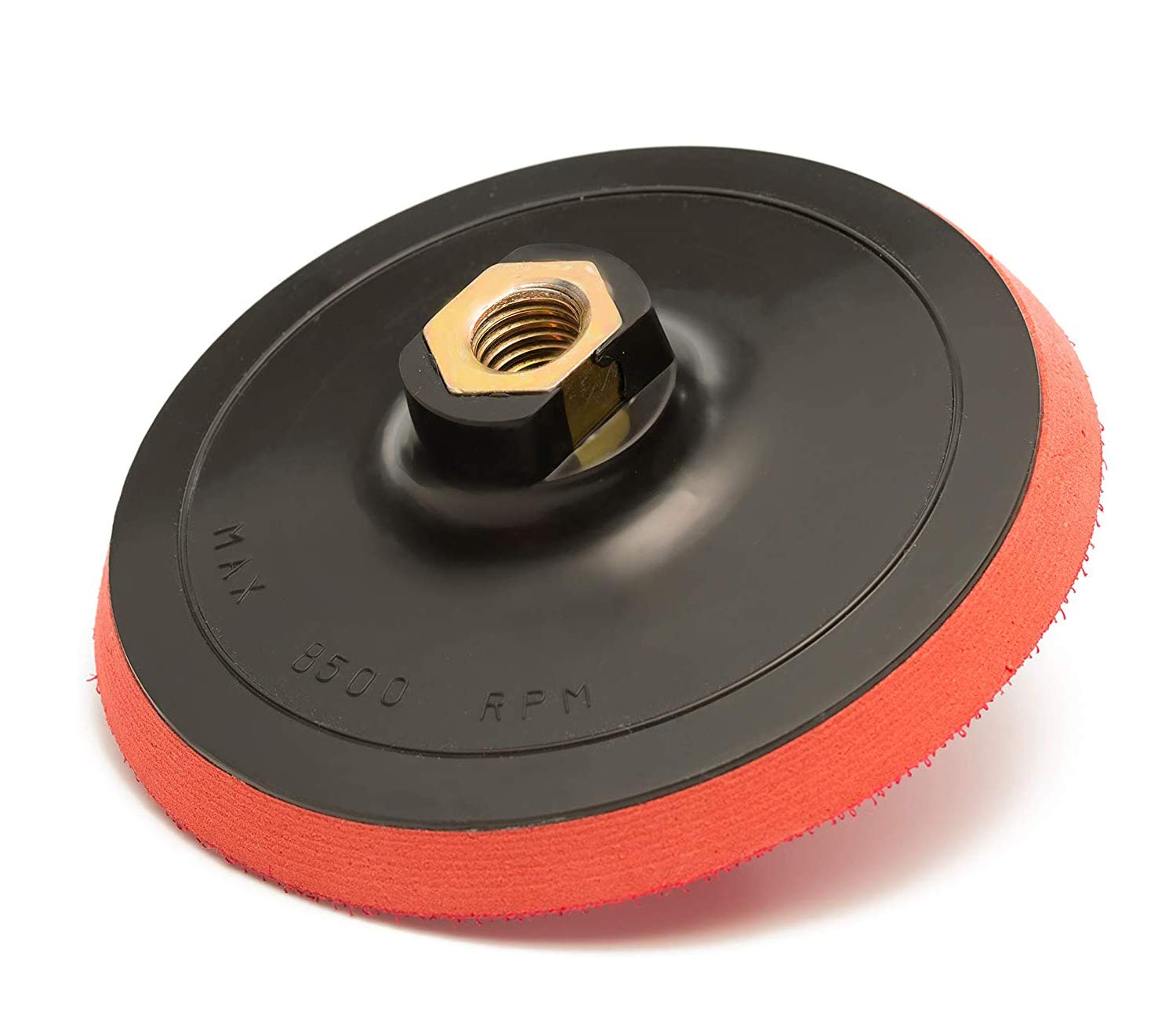 Glass Polish 6 inch (150mm) Professional Polishing and Sanding Backing Pad for Rotary Polisher with M14 Thread and Hook and Loop Fastener - GP12627