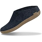 Glerups 100% quality wool mix Slipper with leather sole - Unisex Slip-on