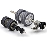 PA03656-0001 Scanner Roller Kit for Fujitsu iX500 iX1400 iX1500 iX1600 | PA03656-E976 PA03656-E958, Pick Roller,Brake Roller,replacement rollers eliminate paper jams and feeding errors