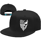 Snapback Hats for Men Puerto Rico Flag Hat Flat Bill Hats for Men Fitted Black Baseball Cap Mens