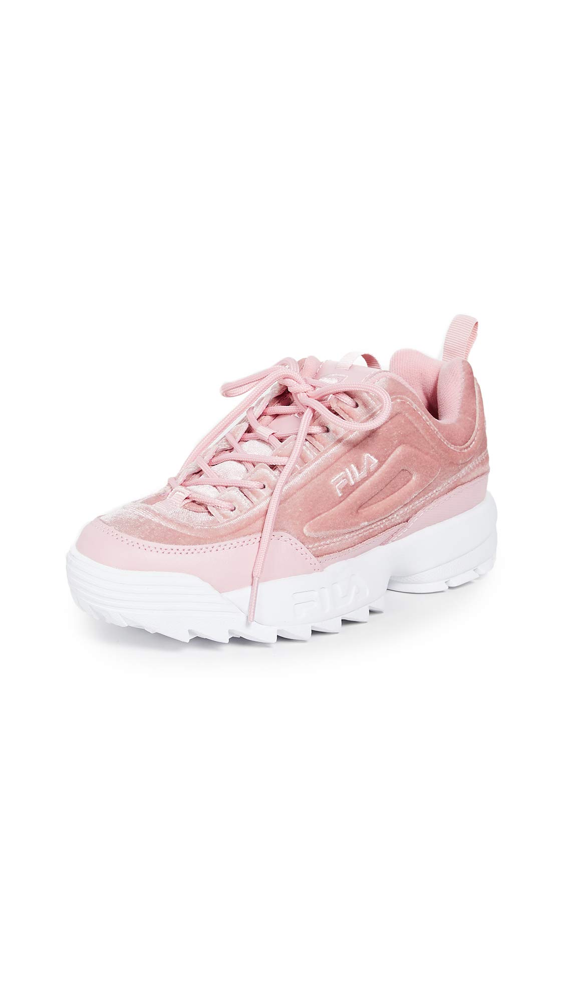 baby pink fila sneakers