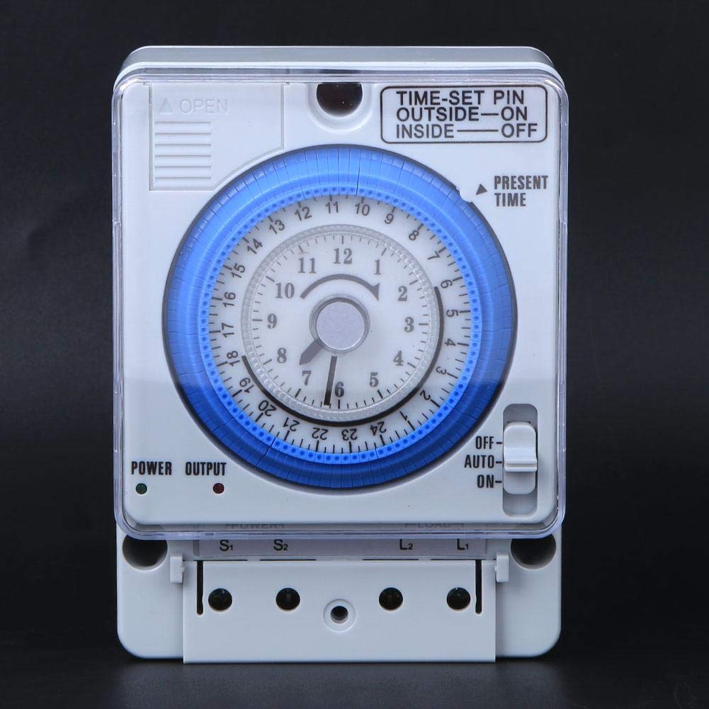 Timer 24 ore programmabili per apparecchiature elettriche per luci  fai-da-te Interruttori orari manuali/automatici TB-388 Interruttore  temporizzatore Relè meccanico Timer farmaki.gr