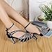 KAI-ROAD Ballroom Dance Shoes Women 3 Inch Heel Salsa Latin Dancing Wedding Shoe for Girls, Black