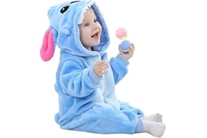 FHSFDZSW Unisex Baby Costume,Baby Flannel Animal Halloween Onesie Costume Home Clothing