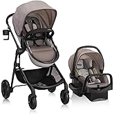 Evenflo Pivot Modular Travel System with LiteMax Infant Car Seat - Desert Tan