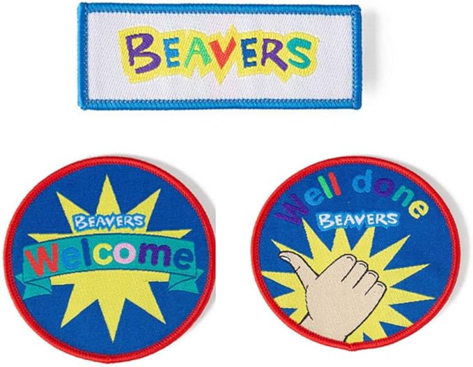Beaver Scout Blanket/Poncho Badges Pack of 3 Amazon.co.uk Clothing