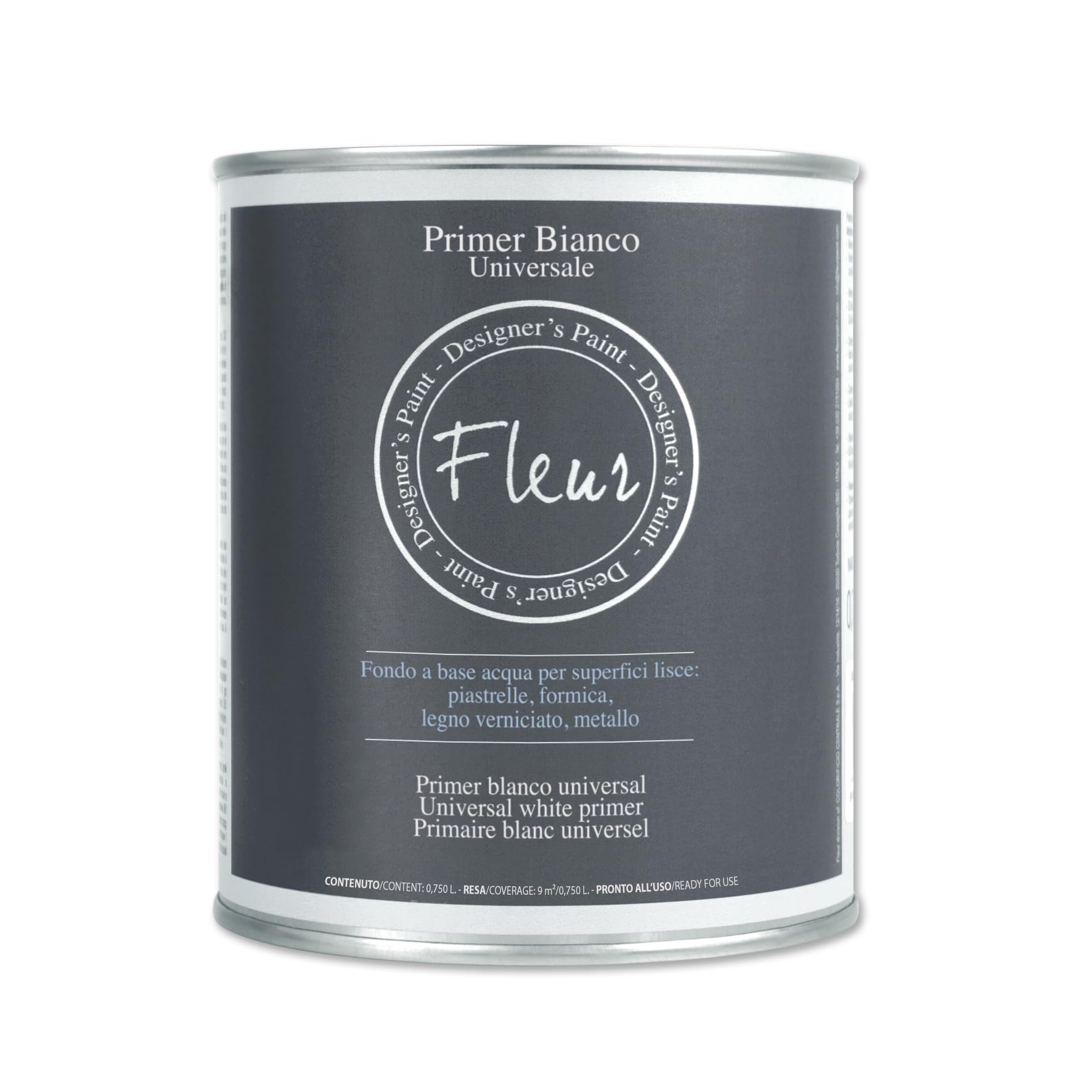 Fleur Paint 13101 – Acrylic Background for Wood, 750 ml White