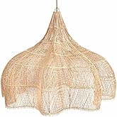 YANZHAOA Japanese Pendant Lamp Creative Retro Decorative Crafts Lamps Hollowout Bamboo Woven Lampshade Ceiling Lights Basket 