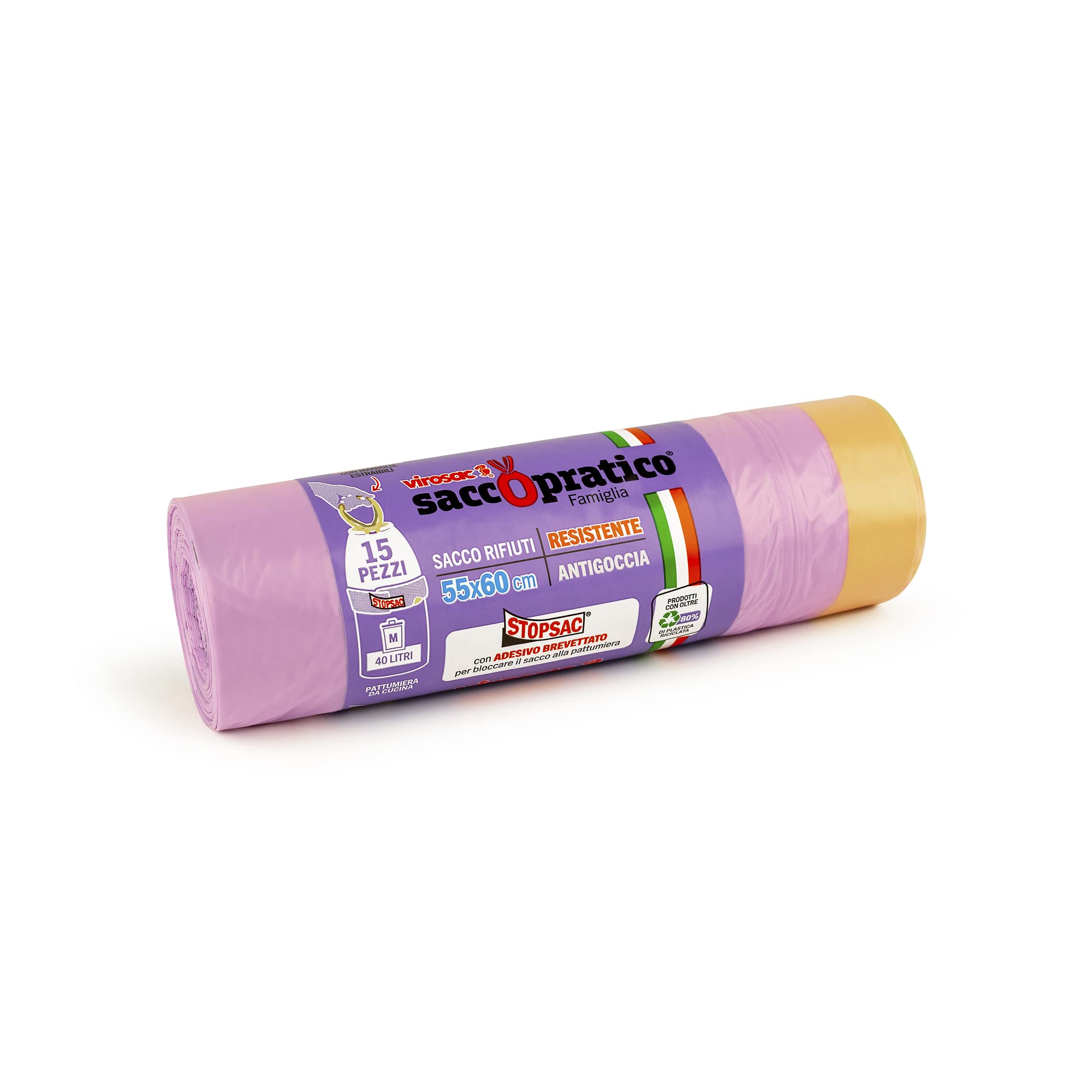 My Drop Shopping virosac 131903 Bags Bin, Purple, 16 x 5.5 x 5.5 cm, 15 units