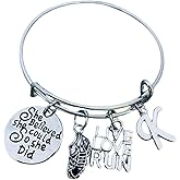 Personalized Runner Bracelet, Custom She Believed She Could Initial Charm Bangle Bracelet, Running Gifts, Running Jewelry, Marathon, Track and Field Bracelet for Women, Teens and Girls