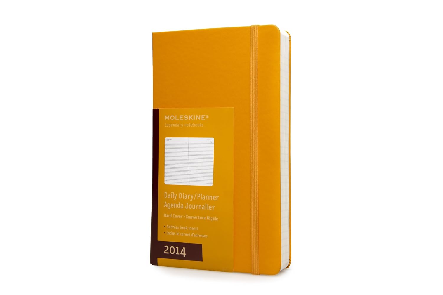 Moleskine 2014 - Diario Tamaño L, 12 Meses, Color Amarillo Naranja