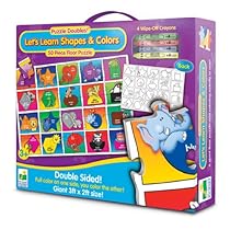 The Learning Journey Puzzle Doubles Let's Learn Colors & Shapes Floor Puzzle