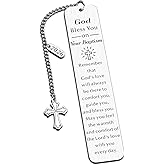 Baptism Gifts for Girl Boys 2026 Baptism Gifts for Women Men Christening Gift for Girls Boys Christian Bookmarks for Teens Boy Girls Goddaughter Godson Christmas Stocking Stuffers for Daughter Son