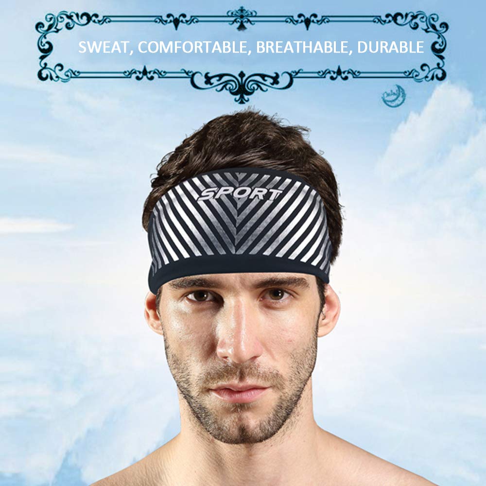 Headbands Yidadian Sport Headbands Sweatband Stretchy Moisture