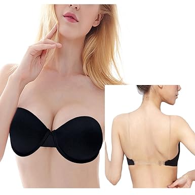 Sujetador básico con tirantes y espalda transparente.Opción de colores.