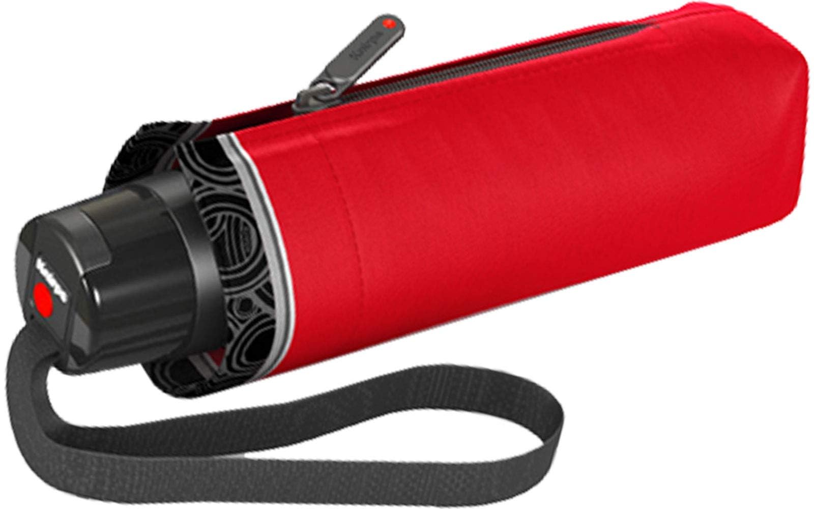 Knirps T.010 Small Manual Folding Umbrella, 23 cm, Red (Id Red)