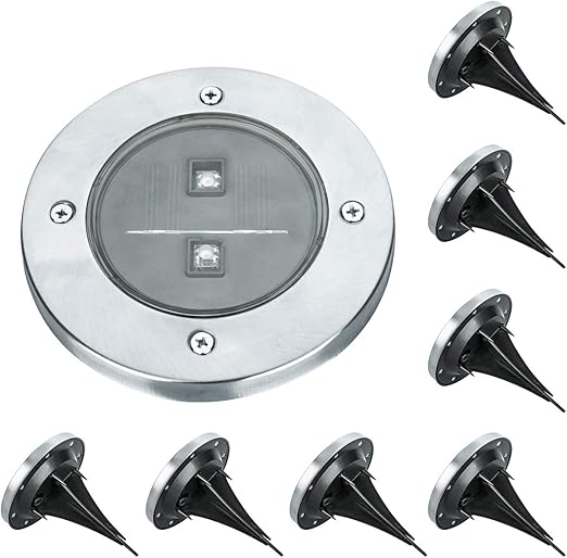 Rman Solar Bodenleuchten Led Solar Bodenleuchte Aussen Solarleuchte Ip65 Gartenleuchten Helles Weiss Solarlampen Bodenstrahler Licht Fur Yard Auffahrt Rasen Amazon De Beleuchtung