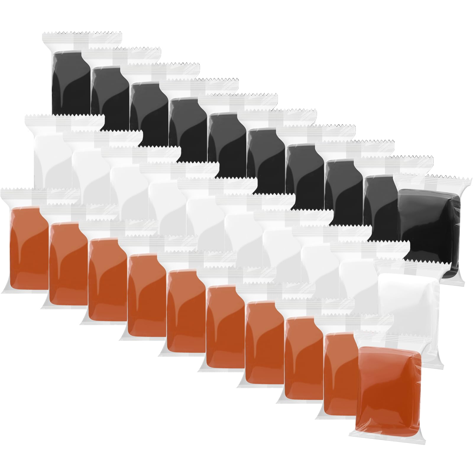 Wolwefa Air Dry Clay, 30 Packs Foam Clay, Soft Modeling Clay Super Light Weight Air Dry Clay Perfect for Arts Crafts - Black White Coffee