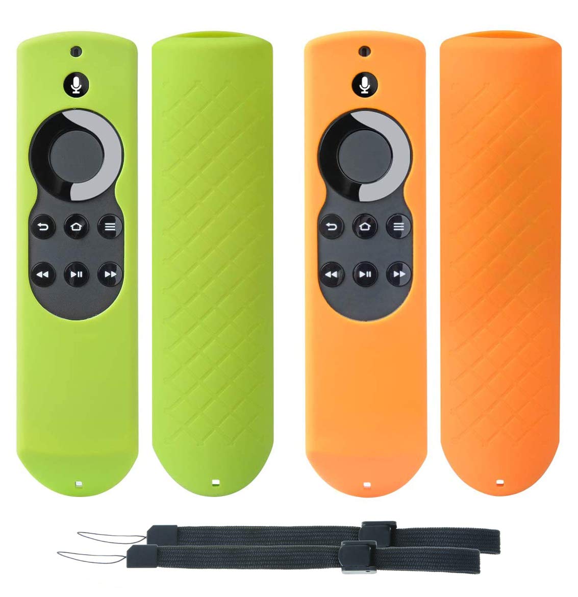 [2 Pack] Silicone Cover Case for 5.9 inch TV stick Remote Control (Yellow & Green)