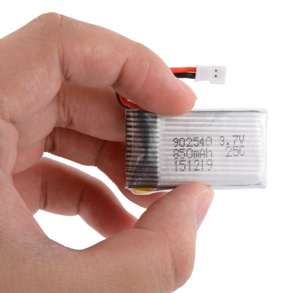 YUNIQUE GREEN-CLEAN-POWER - 3.7V 850mAh Rechargeable Battery for RC Drones Syma X5SC X5SW | More Power, Extended Flight Time, Easy Installation, Silver