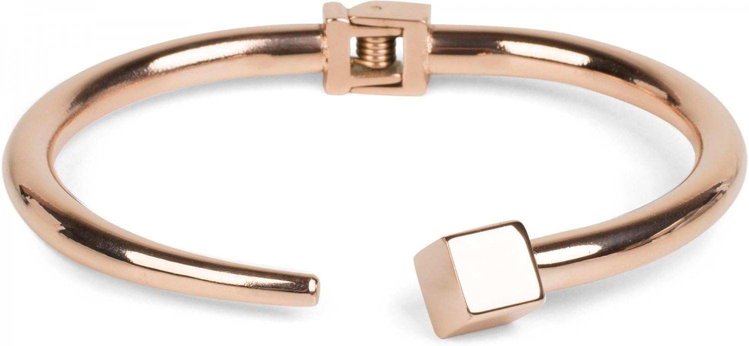 Bracelet Jonc Rigide En Acier Inoxydable Doré - Fermoir Magnétique - Neuf Avec Étiquettes