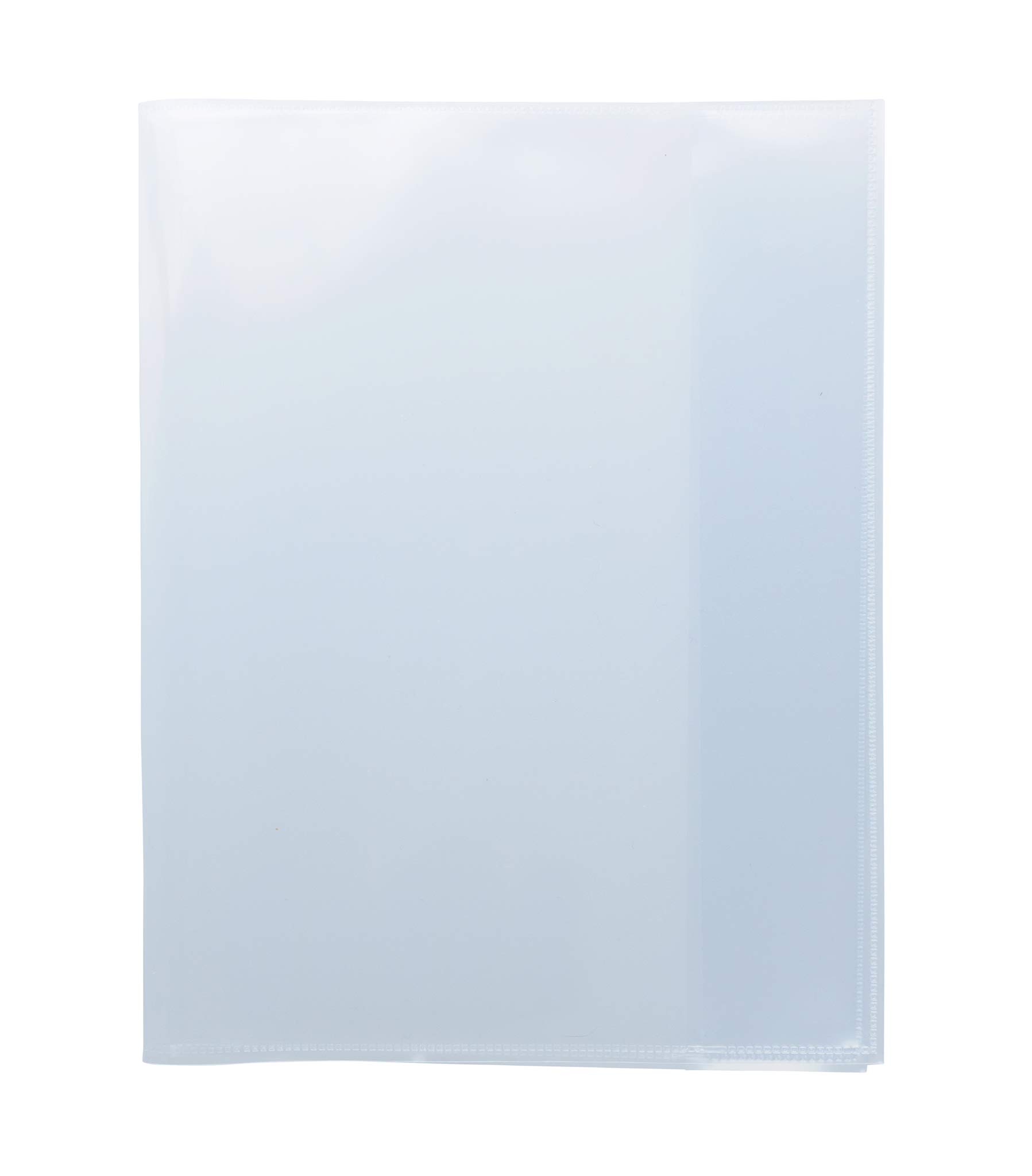 HERMA 19621 Quart Transparent Book Covers, Pack of 10, Book Covers Made of Durable, Wipe-Clean & Extra Thick Polypropylene Film, Transparent Notebook Cover Set for School Notebooks, Colourless