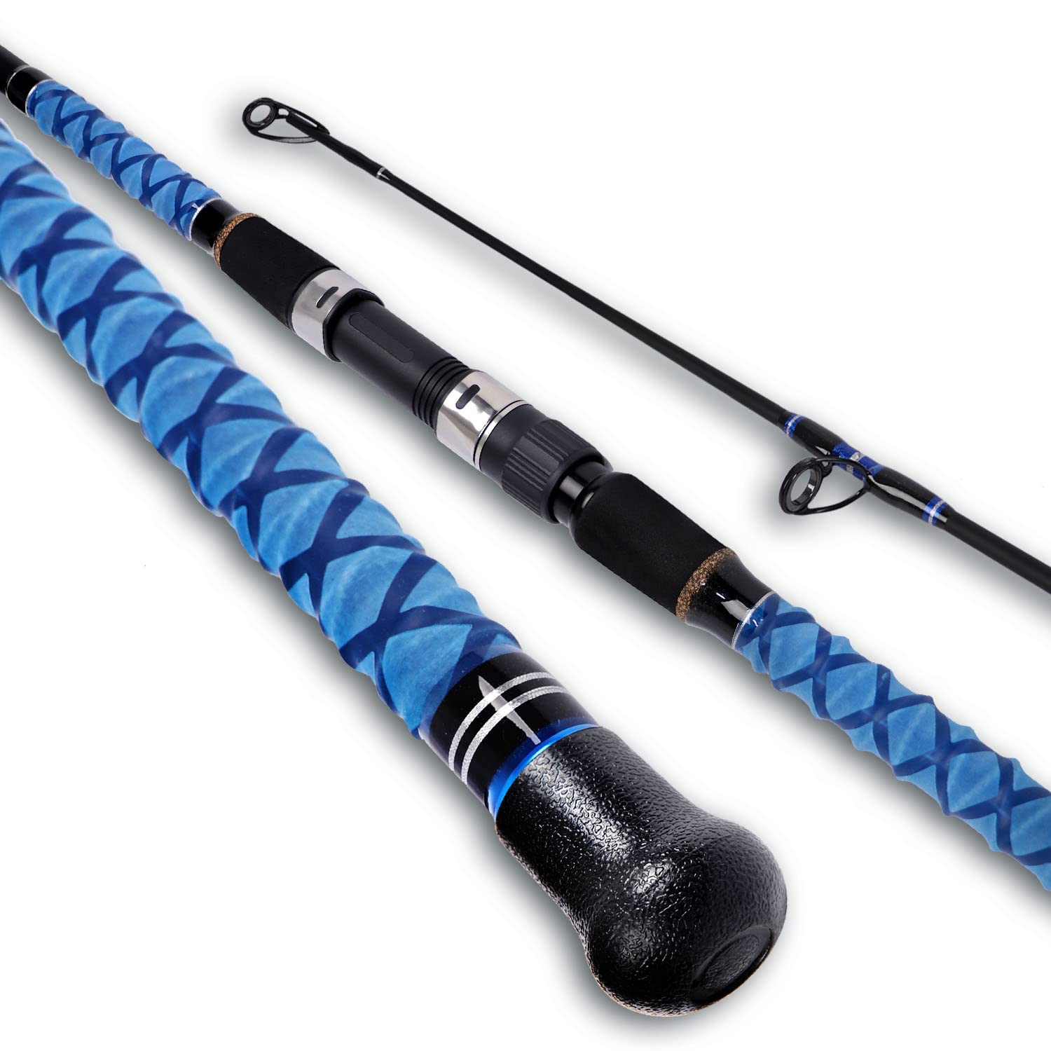 Photo 1 of Fiblink Surf Spinning Fishing Rod Carbon Travel Surf Rod 2 Piece Saltwater Spinning Fishing Rod 10'