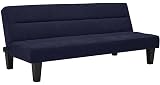 DHP Kebo Futon Couch with Microfiber Cover (Blue)