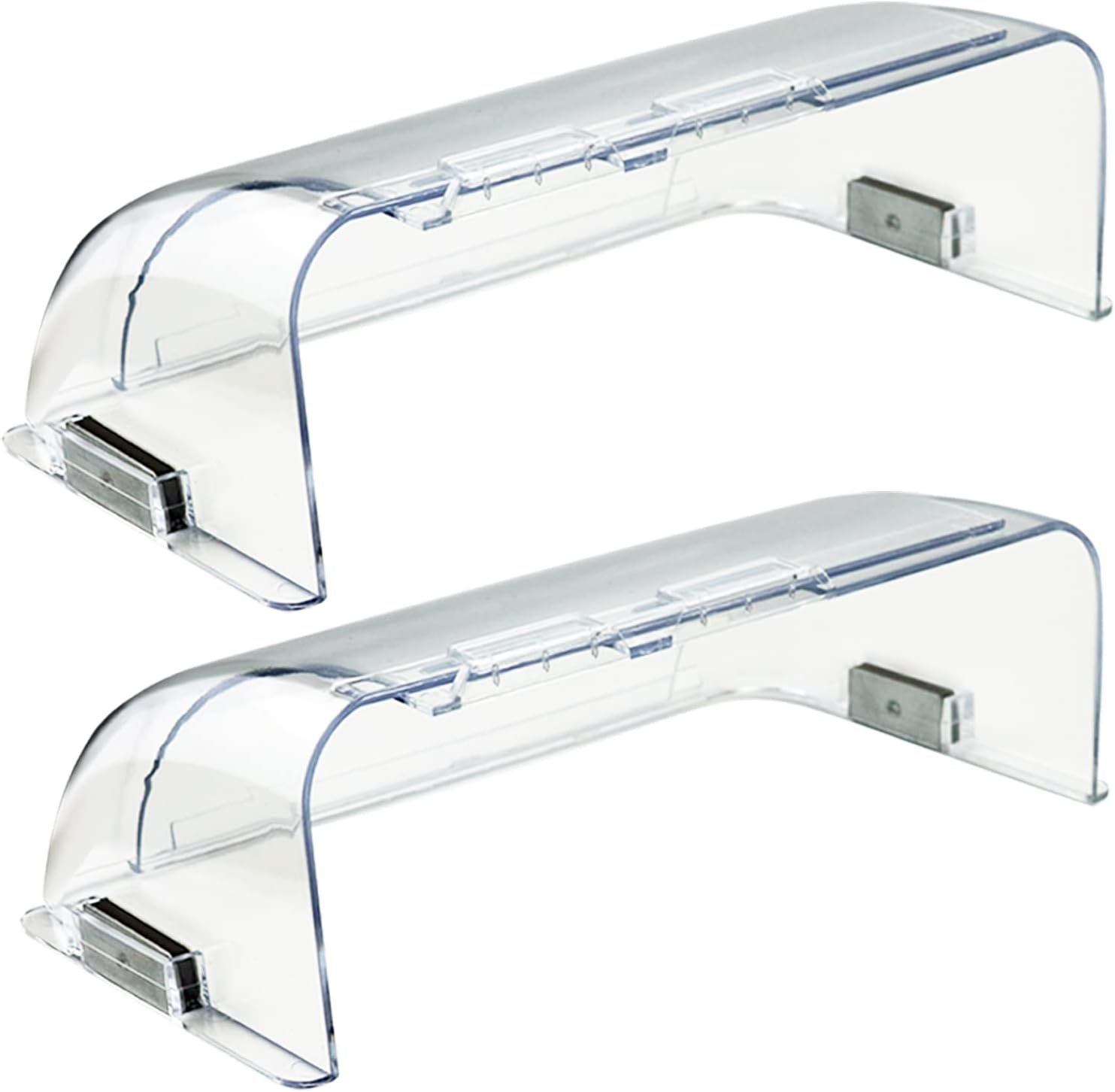 Registers, Grilles & Vents - Binazon Magnetic Adjustable Air Vent Deflector for Vents/Sidewall/Ceiling Registers, Easy Adjust Between 9”-14”, Vent Covers for Home Floor/Air Conditioning/Heat/AC/Under Furniture (2 Pack Clear)