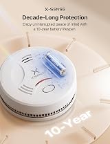X-Sense SD11 10-Year Battery Smoke Alarm 2-Pack Magnetic Mount EN view 2