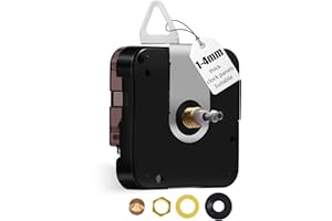 DEEWISH Large Wall Clock 12888 Movement Replacement, I Shaft High Torque Clock Parts, Quartz Clock Mechanism Battery Operated, Giant Wall Clock Motor Repair DIY (DW-12888-I, No Hands)