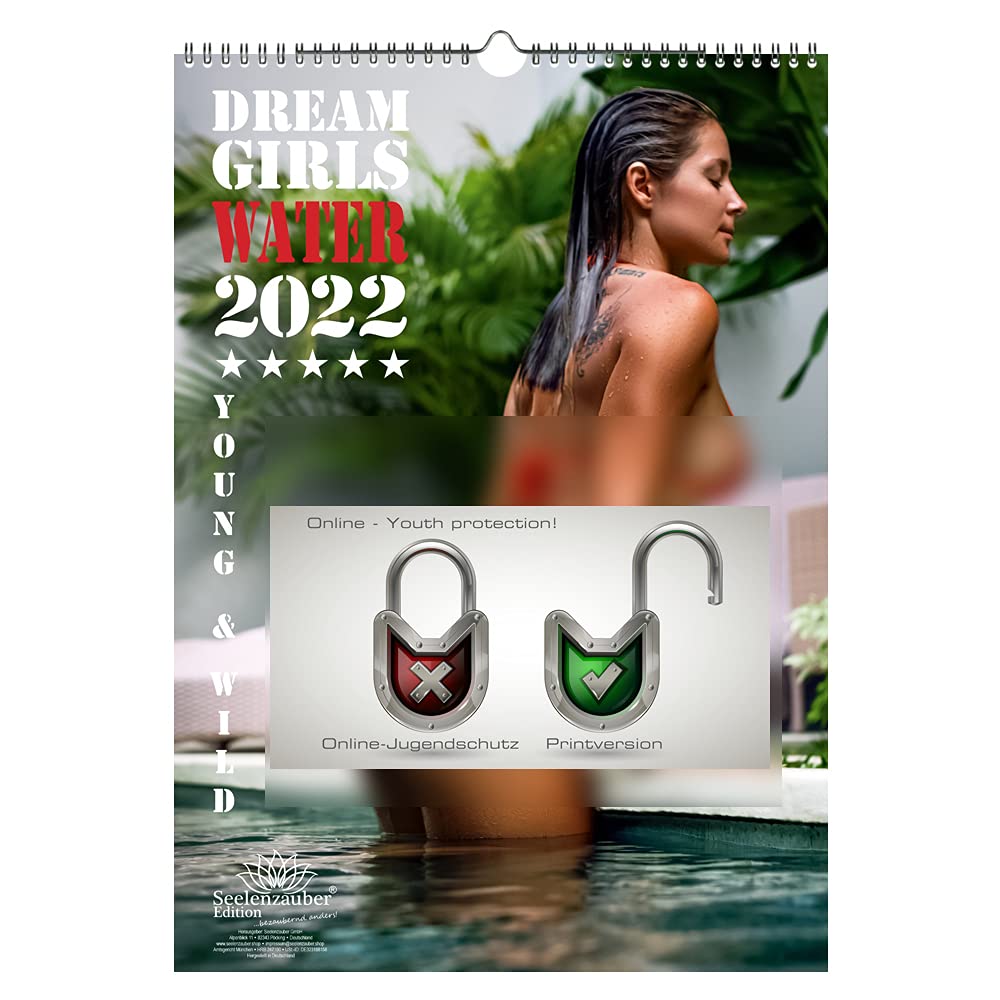 Seelenzauber Sexy Water Girls DIN A3 Calendar for 2022 Erotic - Soul Magic, K2022-3W-00530-D-0