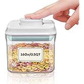 iChewie Bop Top | Airtight Meal Prep Containers with Lids | Food Storage Container Sets | Snack and Overnight Oats Fridge Organizer | Pantry and Kitchen Organization