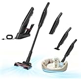 NovoVekos Cordless Vacuum Cleaner, 30KPa Stick Vacuum with Charging Base | 300W Rechargeable Vacuum for Pet Hair Carpet Hard Floor, 35-Min Runtime, Anti-Tangle Brush, HEPA Filter, Lightweight 3.1 lbs
