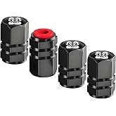 4 Pack Car Tire Valve Stem Caps Compatible with RAM | Premium Aluminum Alloy Tyre Air Valve Cap, Universal for Cars, SUVs, Bike, Trucks and Motorcycles,Tire Exterior Accessories