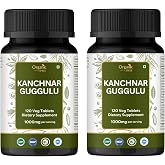 ORGANIC SPREE Kanchanar Guggulu - Supports Lymphatic &amp; Metabolic Wellness - 120 Tablets - 60 Days Supply - GMP, HACCP Certified - Pack of 2