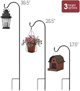 Urban Deco Adjustable Shepherds Crook Hooks for Garden Lights - 4 Pack view 2